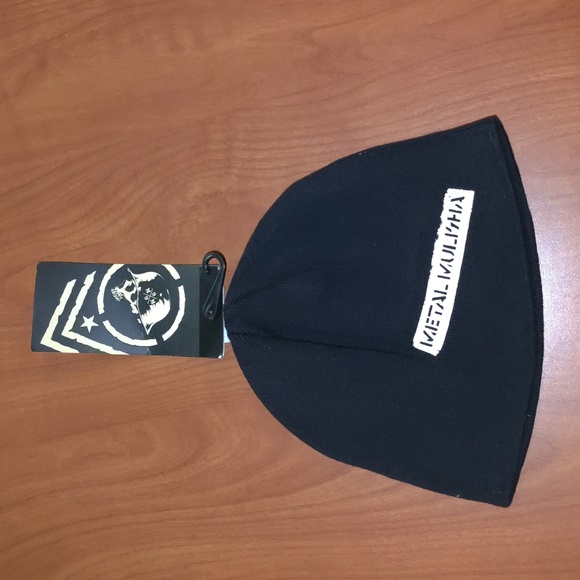 METAL MULISHA Urgency Skull Black Beanie New with Tag - Picture 4 of 8